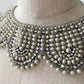 1950s Vintage Handmade Beaded Pearl Collar