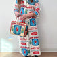 1970s Vintage Jim Dandy Hominy Grits Feedsack Advertising Coat and Purse Set