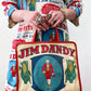 1970s Vintage Jim Dandy Hominy Grits Feedsack Advertising Coat and Purse Set