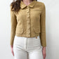 2000s Y2K Designer Chloé Made in France Crop Linen & Silk Blazer 2007 Spring