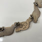 1950s Vintage Margot de Taxco Linear Serpent #5109 Enamel and Sterling 3 Piece Jewelry Set