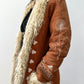 1970s Vintage Embroidered Curly Lamb Full Length Afghan Penny Lane Almost Famous Coat