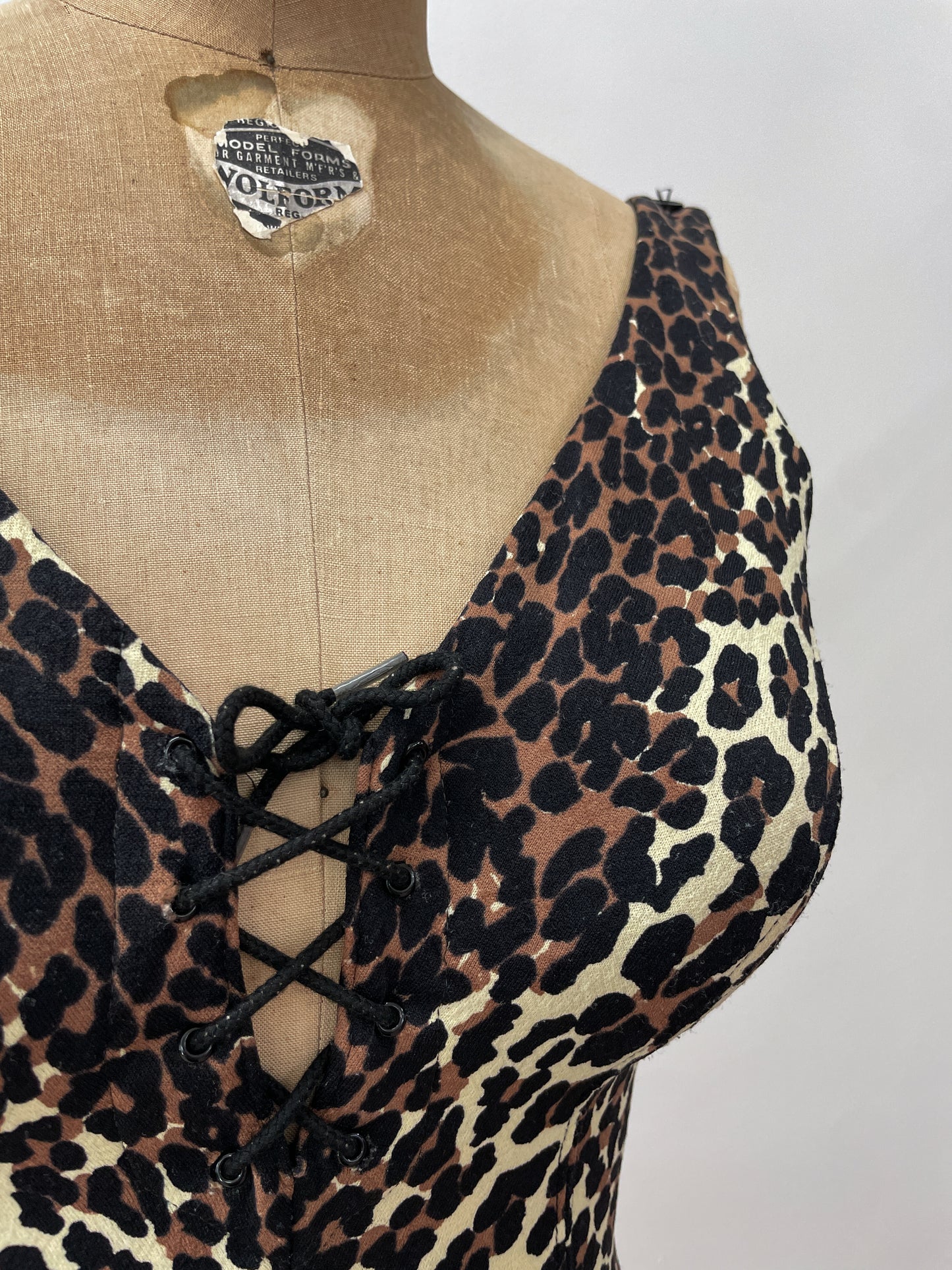 1960s Vintage Iconic Cole of California Leopard Print One Piece Swimsuit Female Animal Collection