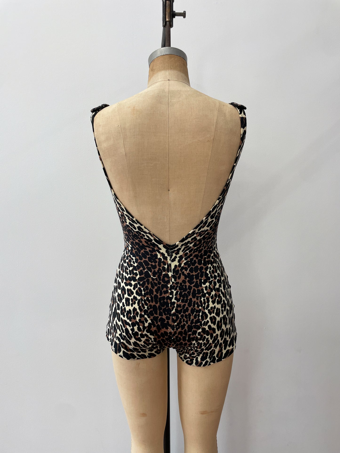 1960s Vintage Iconic Cole of California Leopard Print One Piece Swimsuit Female Animal Collection