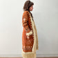 1970s Vintage Embroidered Curly Lamb Full Length Afghan Penny Lane Almost Famous Coat