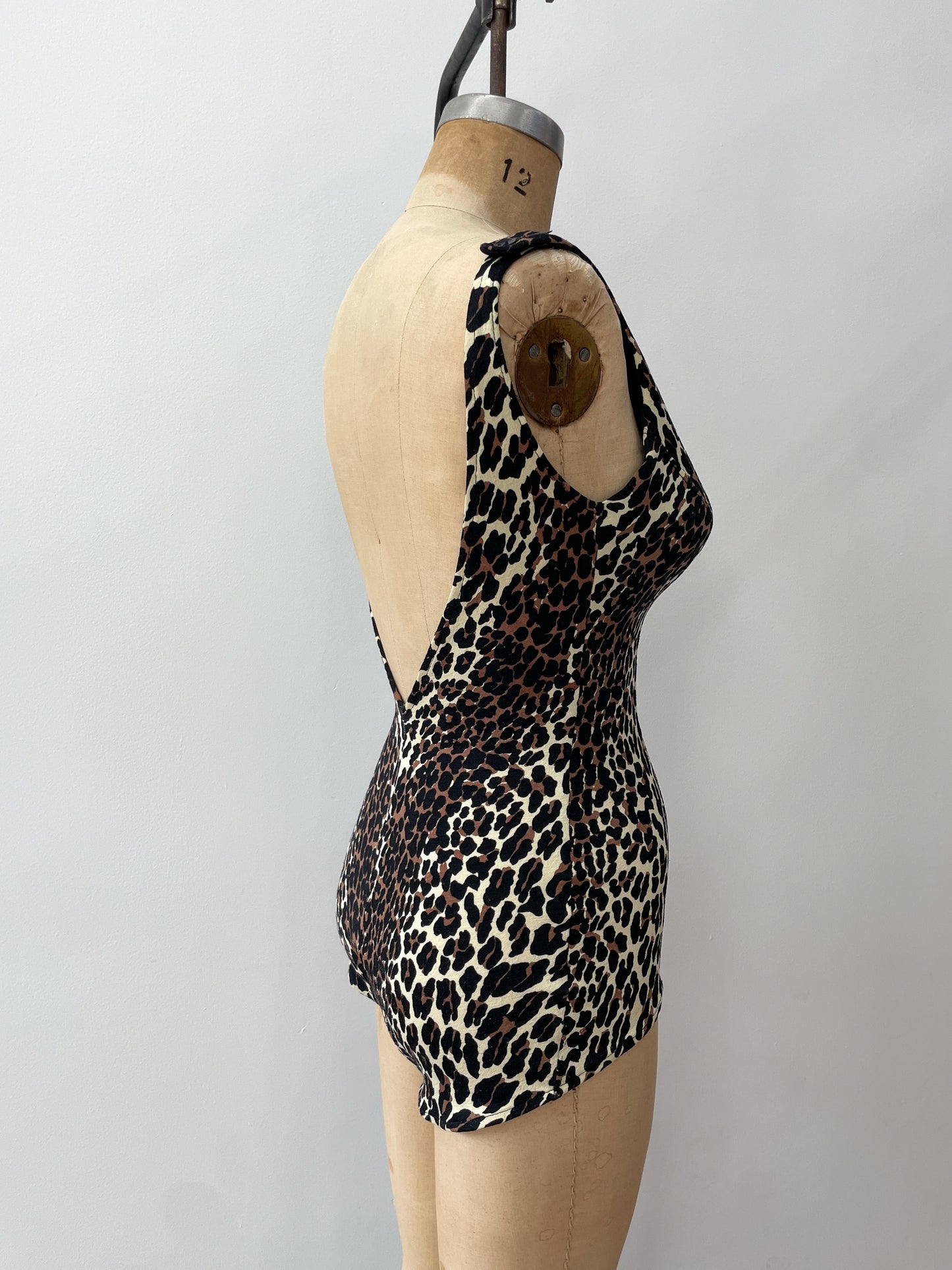1960s Vintage Iconic Cole of California Leopard Print One Piece Swimsuit Female Animal Collection