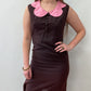1960s Vintage Gerald McCann London Petal Collar Mod Dress