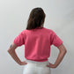 1970s Vintage Bright Bubblegum Pink Short Sleeve Raglan Crewneck