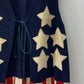 1960s 1970s Vintage Stars and Stripes Suede Fringe Vest RARE