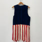 1960s 1970s Vintage Stars and Stripes Suede Fringe Vest RARE