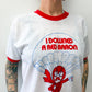 1970s - 1980s Vintage Seagram's Gin Red Baron Recipe Ringer Tee Shirt