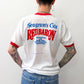 1970s - 1980s Vintage Seagram's Gin Red Baron Recipe Ringer Tee Shirt