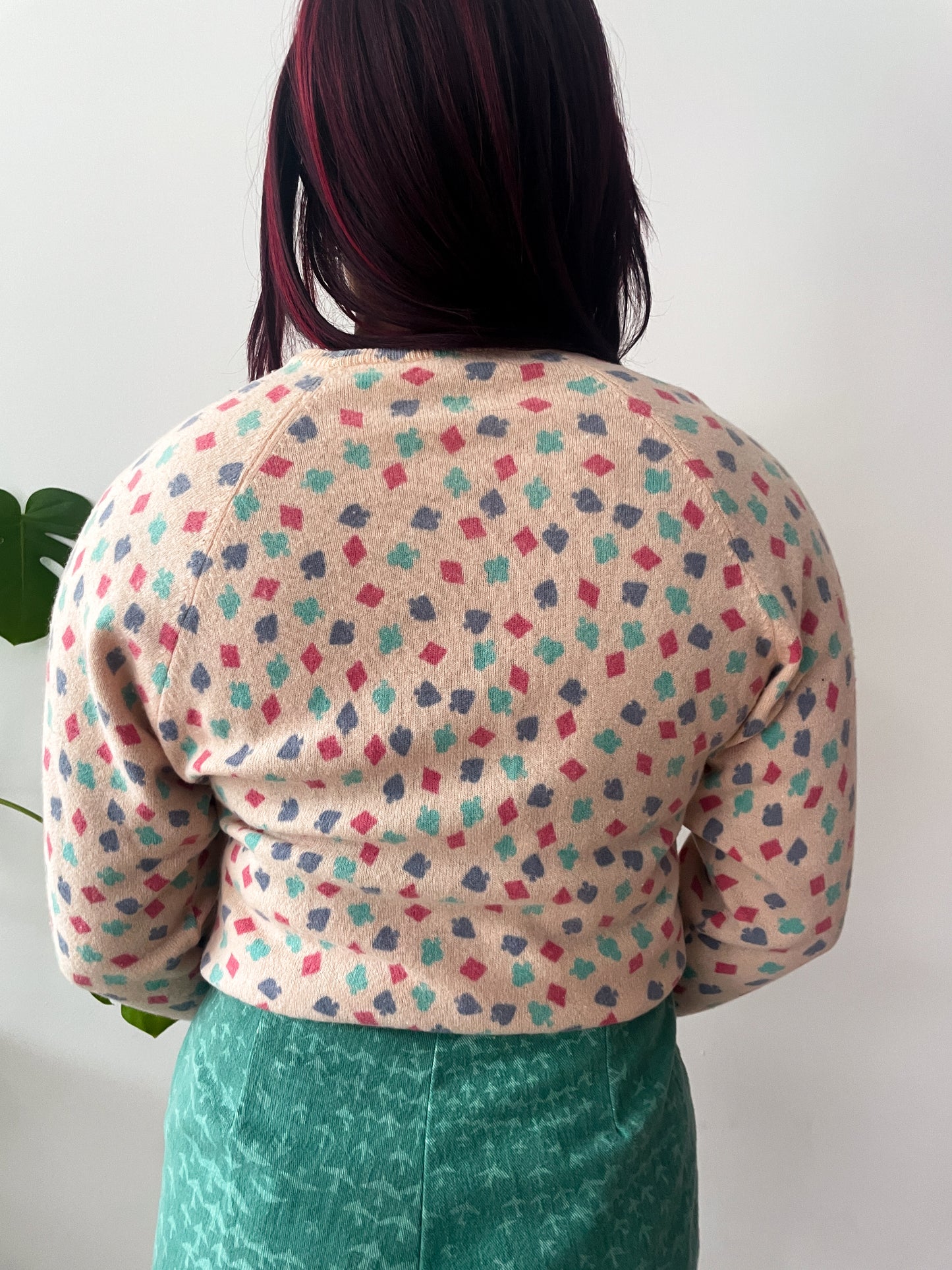 1980's Vintage Suite of Cards Novelty Made in Italy Wool Knit