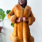 1970s Vintage Butterscotch Suede & Shearling Penny Lane Afghan Coat
