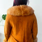 1970s Vintage Butterscotch Suede & Shearling Penny Lane Afghan Coat