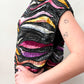 1980s Vintage Sequins All Over Rainbow Waves Heavily Beaded Silk Party Dress - NWT