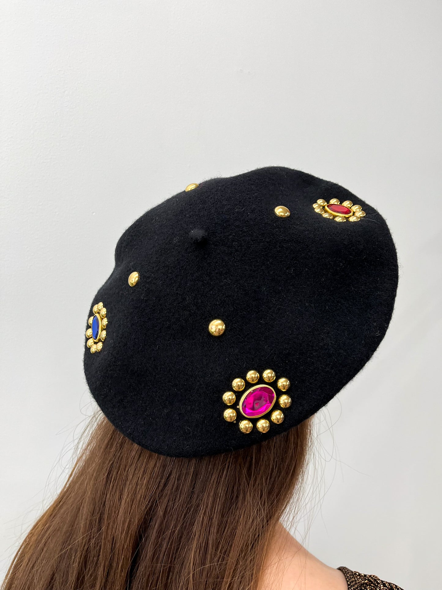 1980s Vintage Gemstone Berets