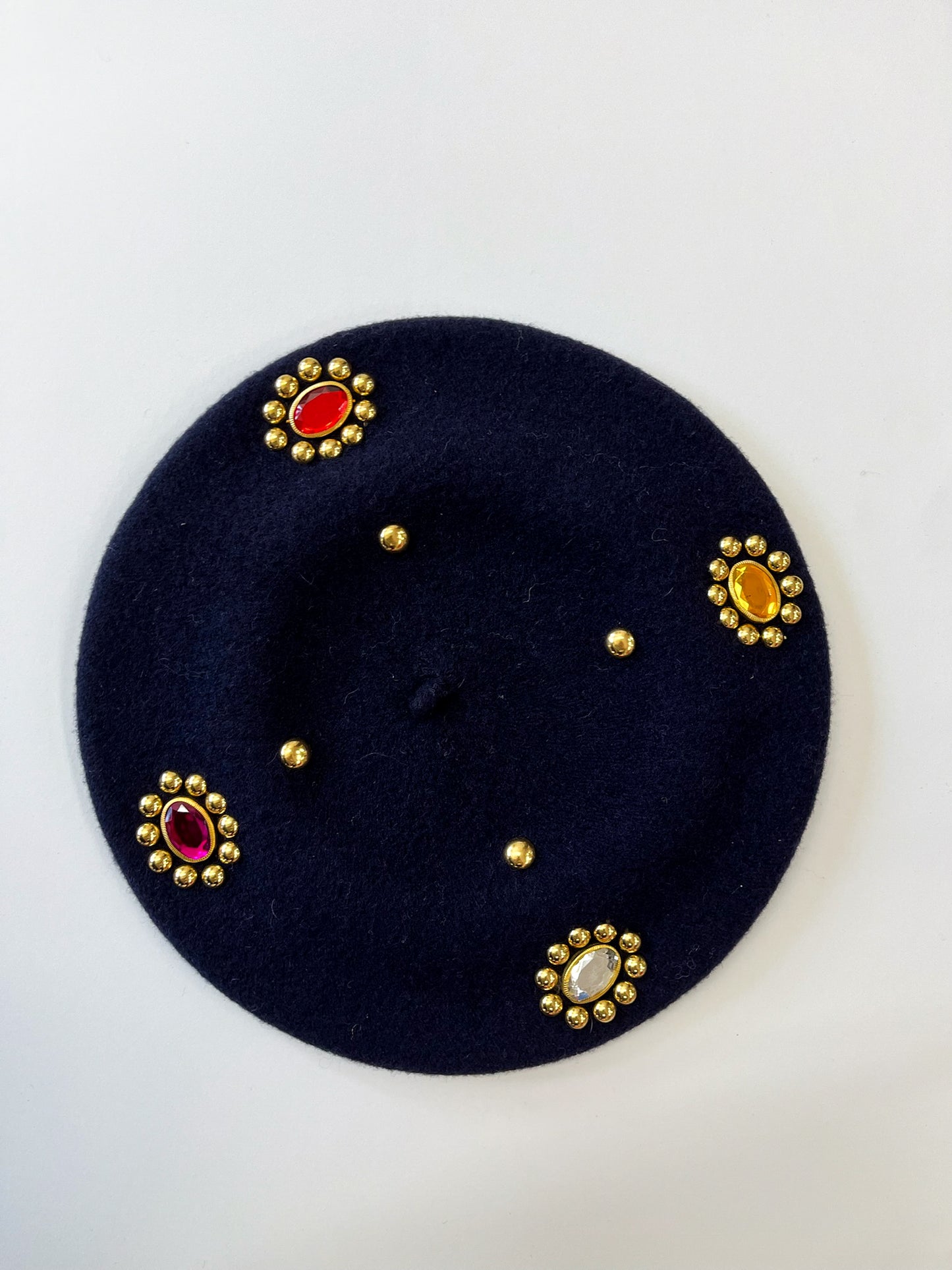 1980s Vintage Gemstone Berets