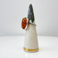 1970s Vintage Sterling and Amber Butterfly Motif Ring