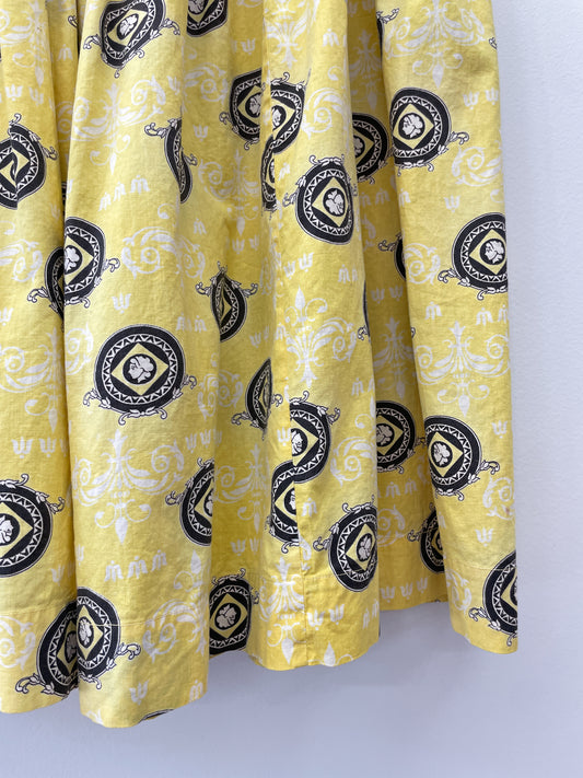 1950s Vintage Medallion Print Handmade Novelty Skirt