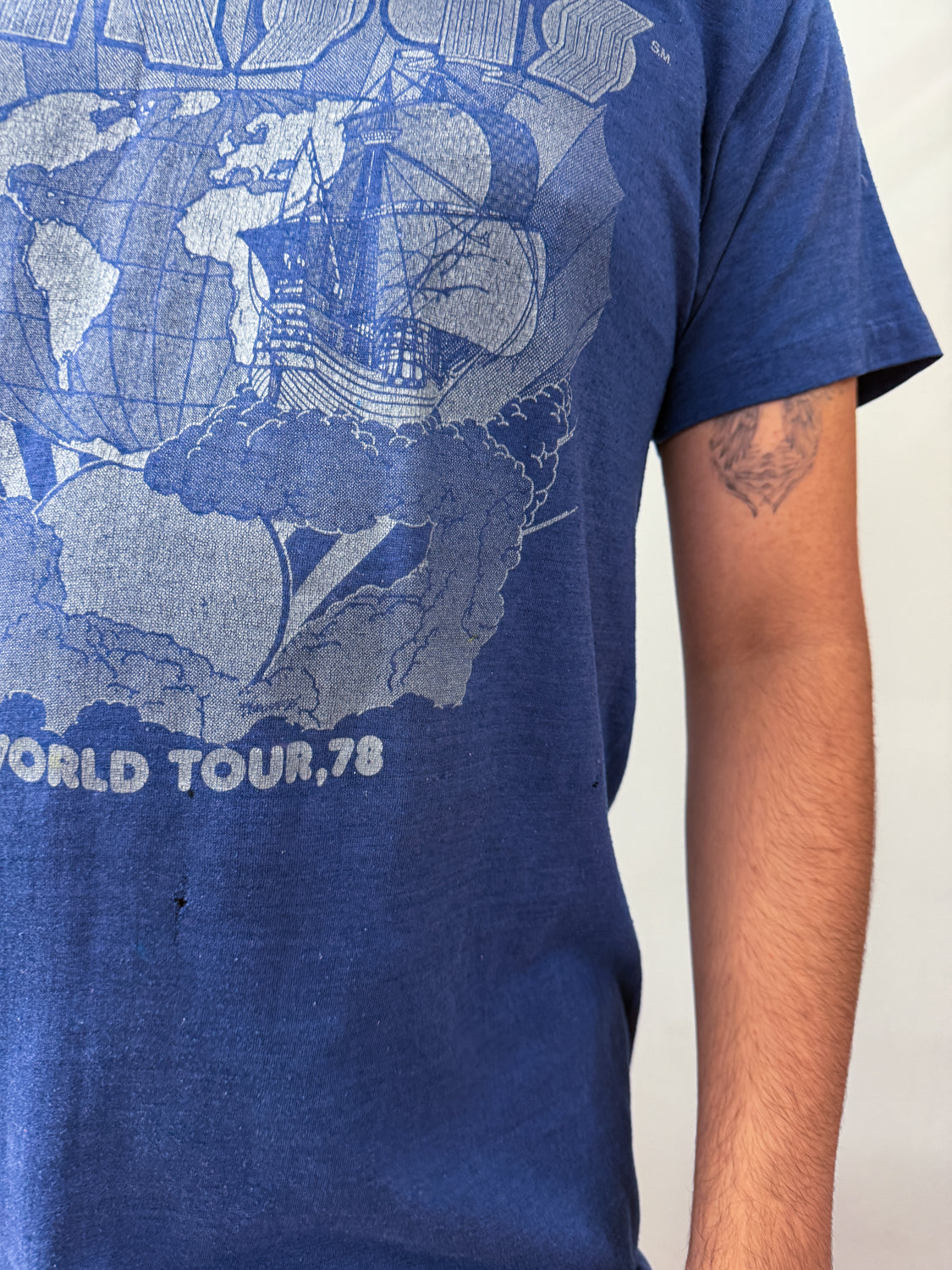 1978 Vintage Kansas World Tour Tee Shirt 1970s