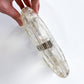 1950s Vintage Clear Lucite Carved Berries with Rhinestones Holiday Clamshell Clutch