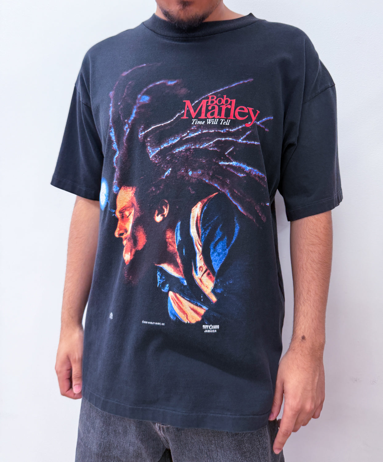 1990s Vintage Bob Marley "Time Will Tell" Documentary Reggae Music Tee 1992