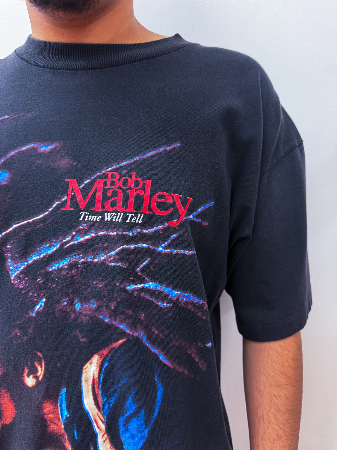 1990s Vintage Bob Marley "Time Will Tell" Documentary Reggae Music Tee 1992