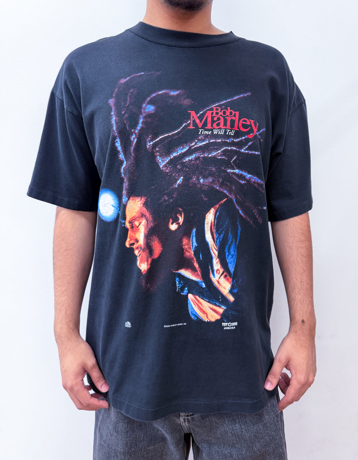 1990s Vintage Bob Marley "Time Will Tell" Documentary Reggae Music Tee 1992