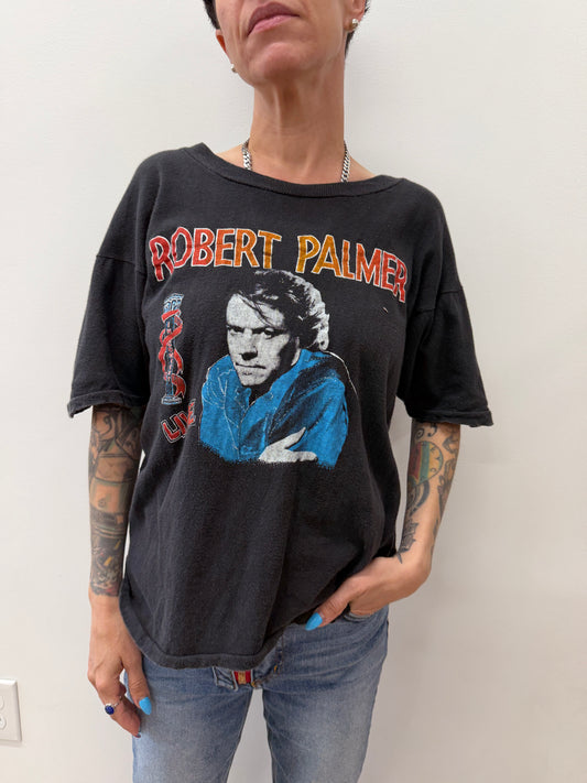 1980s Vintage Robert Palmer Tour Parking Lot Bootleg Tee Shirt