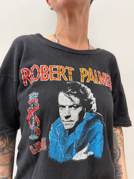1980s Vintage Robert Palmer Tour Parking Lot Bootleg Tee Shirt