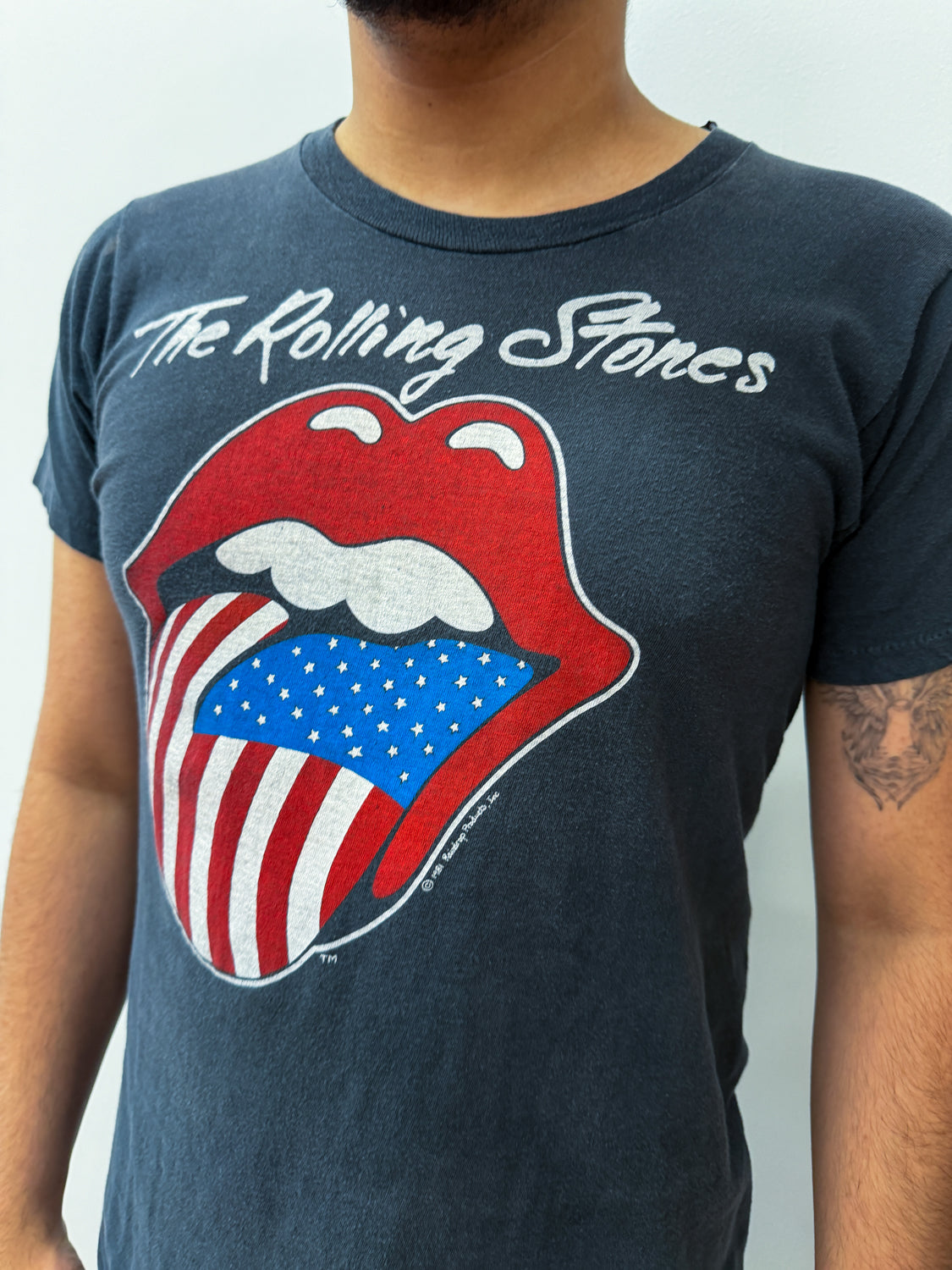 1981 Vintage Rolling Stones Tounge Union Jack North American Tour Tee 1980s