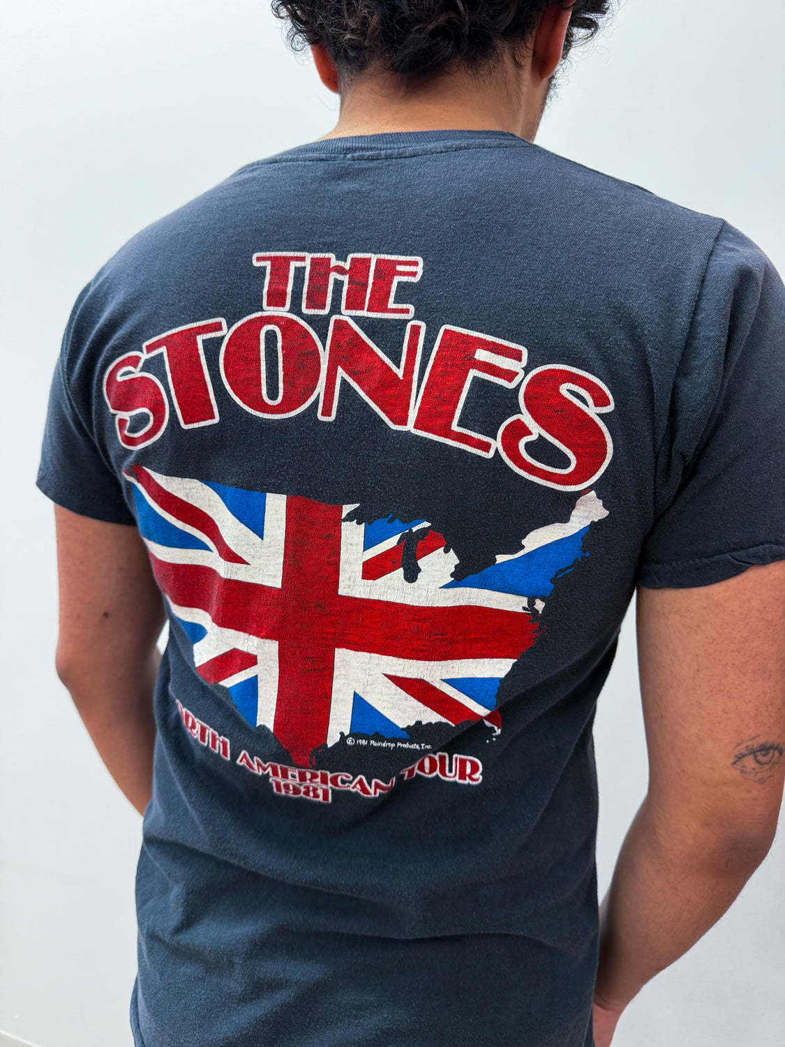 1981 Vintage Rolling Stones Tounge Union Jack North American Tour Tee 1980s