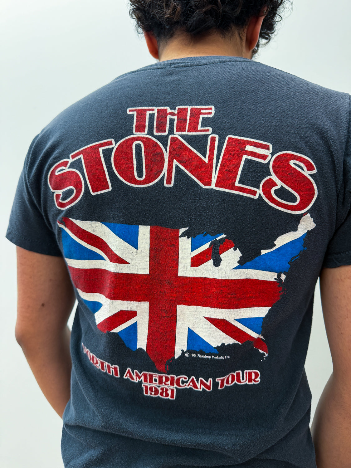1981 Vintage Rolling Stones Tounge Union Jack North American Tour Tee 1980s