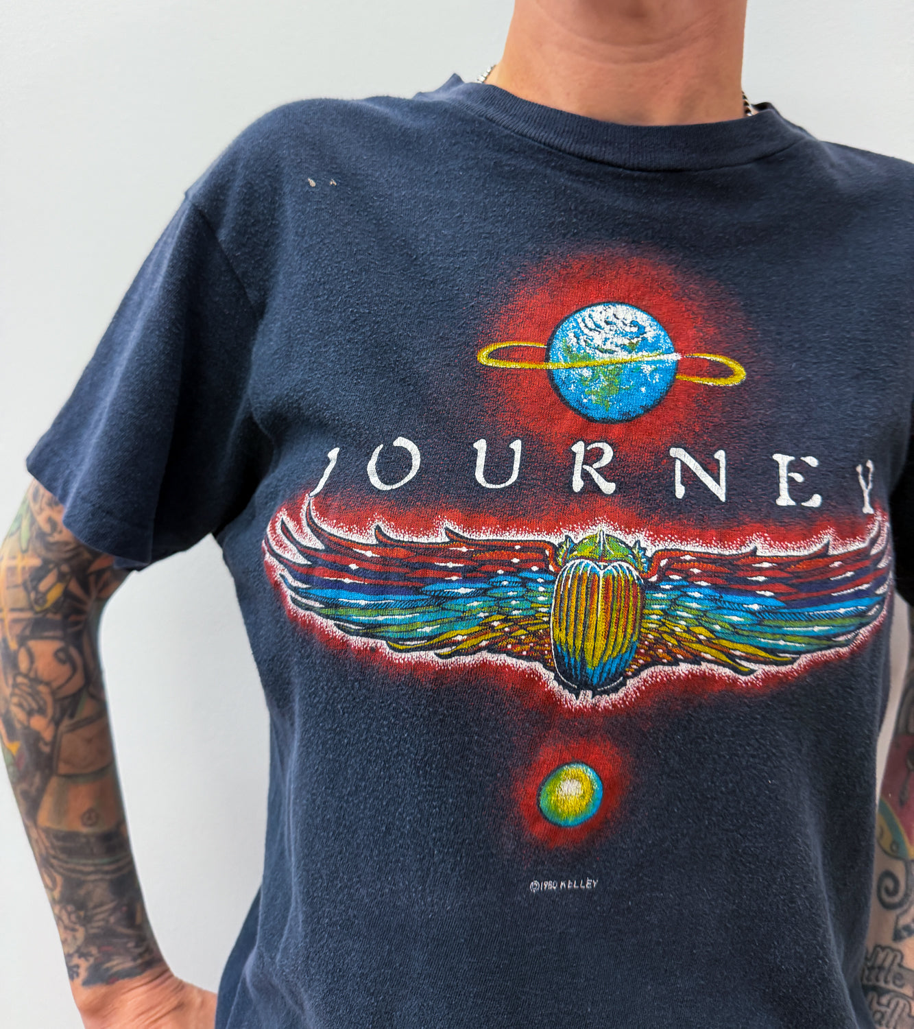 1980s Vintage Journey at Cobo Arena Detroit Michigan Sold Out Tour Tee