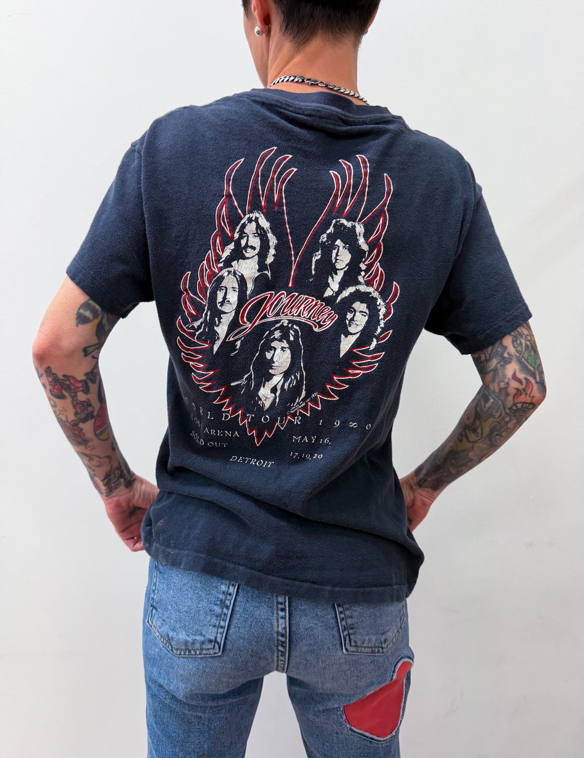 1980s Vintage Journey at Cobo Arena Detroit Michigan Sold Out Tour Tee