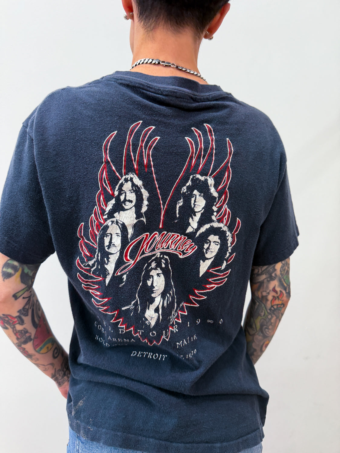1980s Vintage Journey at Cobo Arena Detroit Michigan Sold Out Tour Tee