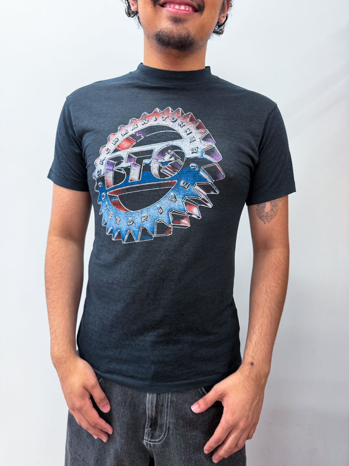 1980s Vintage Bachman Turner Overdrive Super Thin Thrashed Band Tee 1985