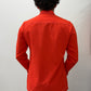 1970 Vintage Mod Orange Disco Western Dagger Collar Shirt