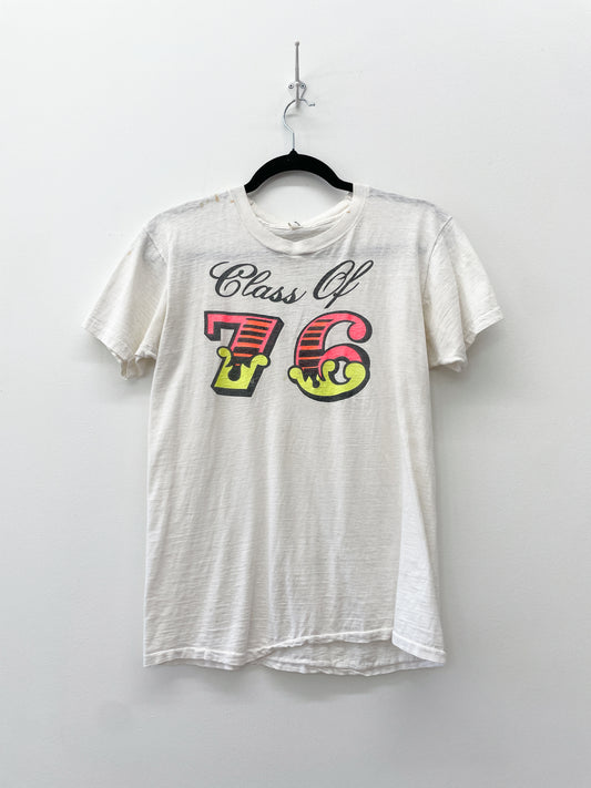 1976 Vintage Class of 76 Tee Shirt High School University 1970s