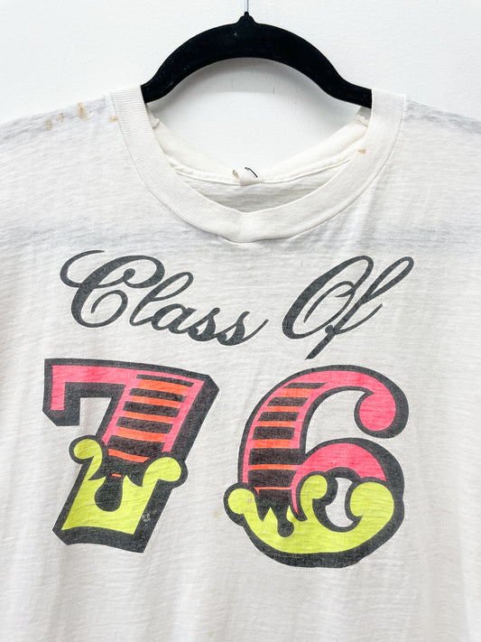 1976 Vintage Class of 76 Tee Shirt High School University 1970s