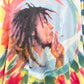 1980s Vintage Bob Marley Smoking Joint Kaya Tie Dye Tee Shirt