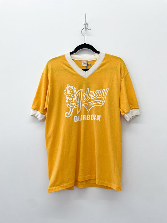 1970s Vintage Adray Appliance Dearborn Michigan Ringer Tee