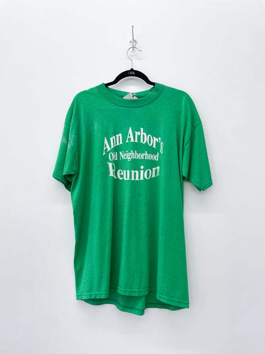 1980s Vintage Ann Arbor's Old Neighborhood Reuinon Townie Tee Shirt