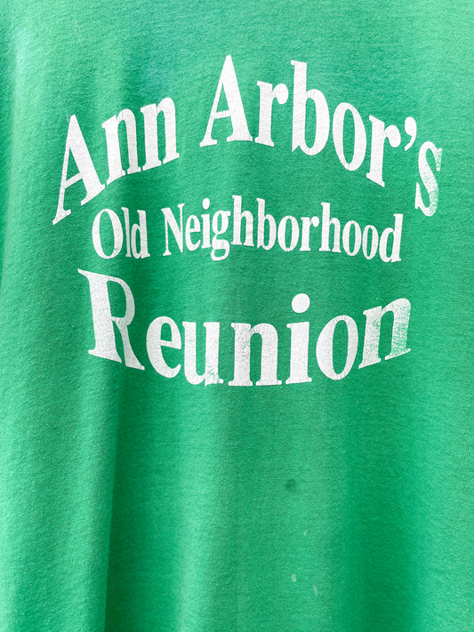 1980s Vintage Ann Arbor's Old Neighborhood Reuinon Townie Tee Shirt
