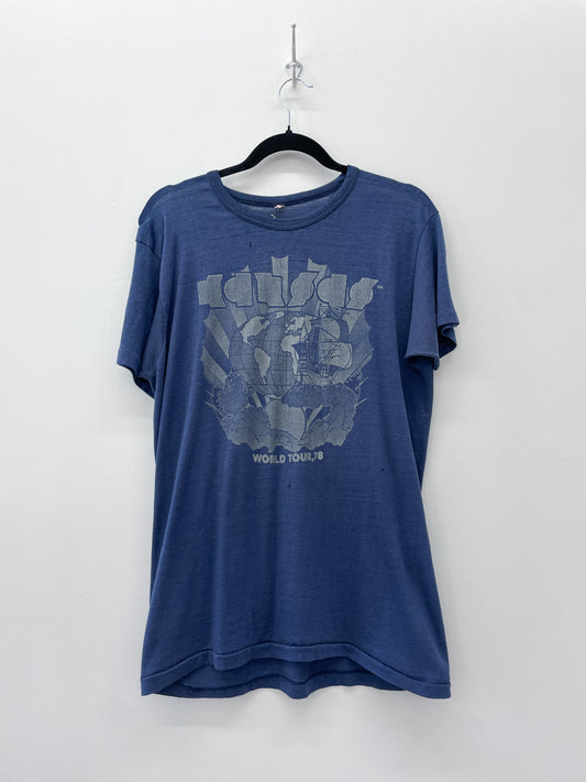 1978 Vintage Kansas World Tour '78 Tee Shirt