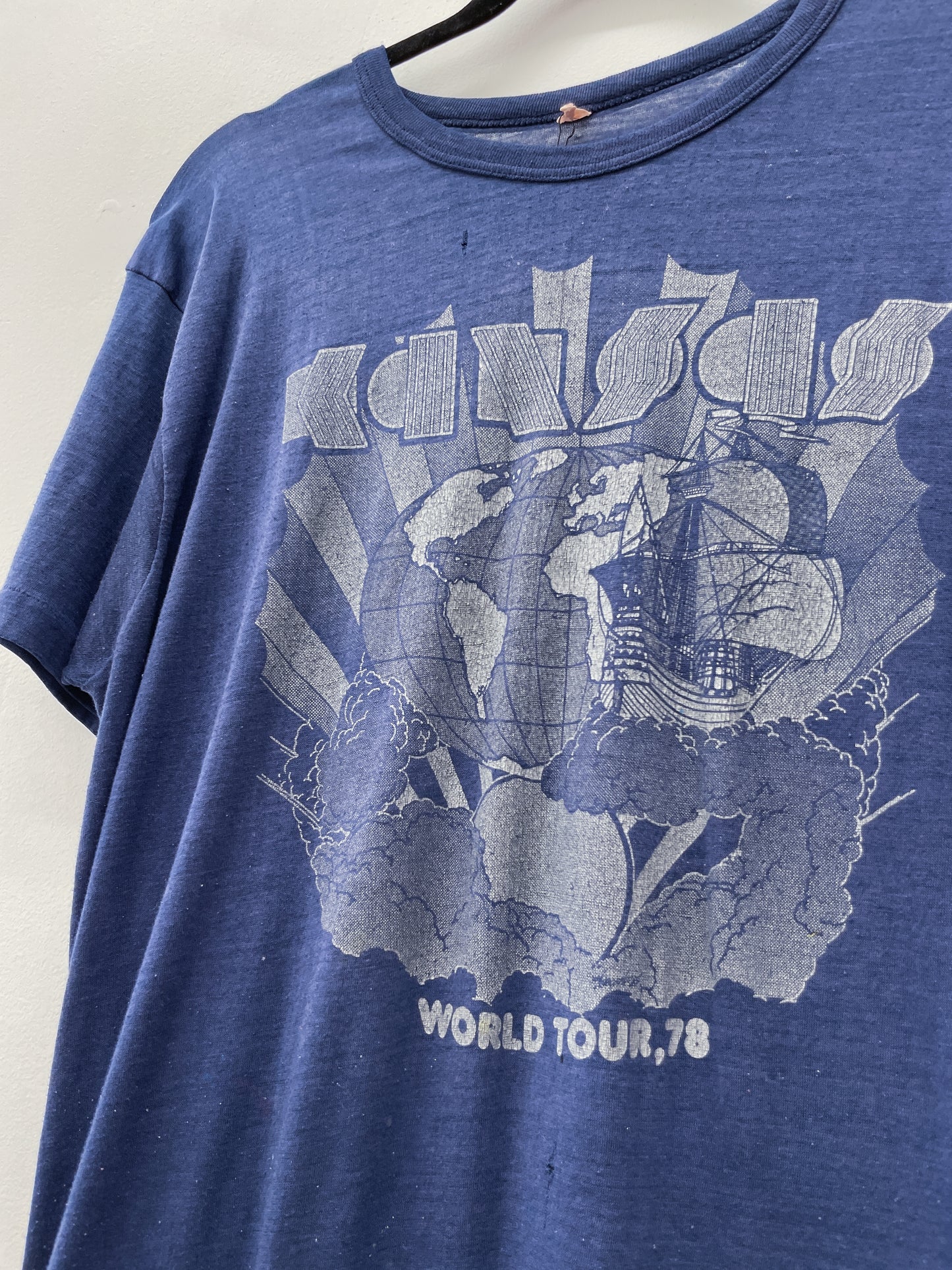 1978 Vintage Kansas World Tour '78 Tee Shirt