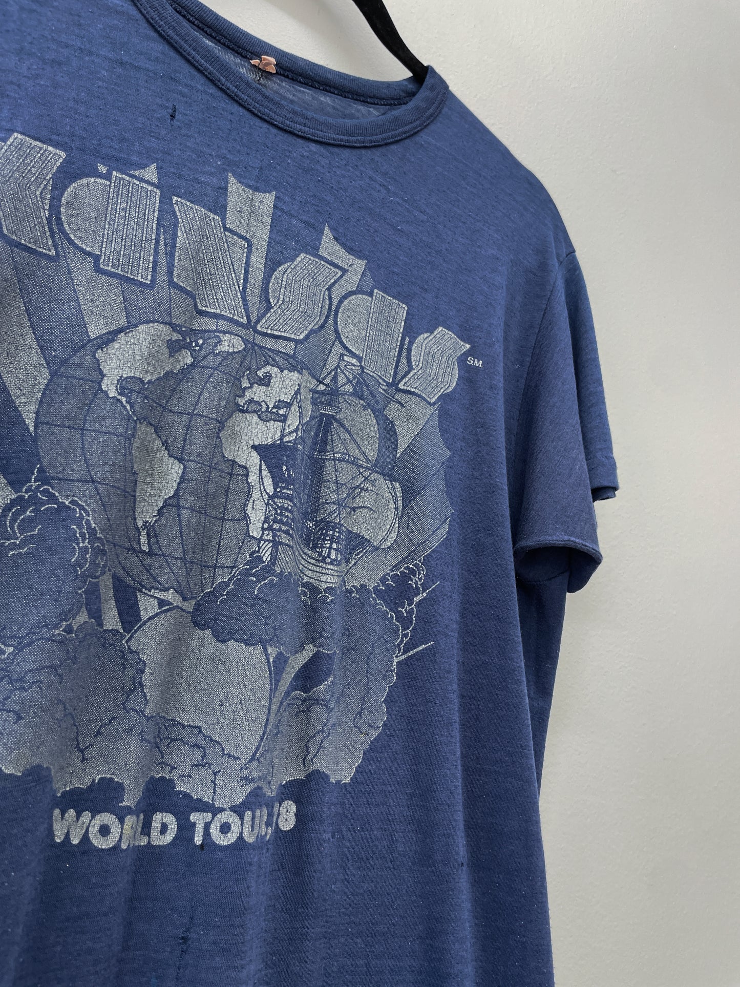 1978 Vintage Kansas World Tour '78 Tee Shirt