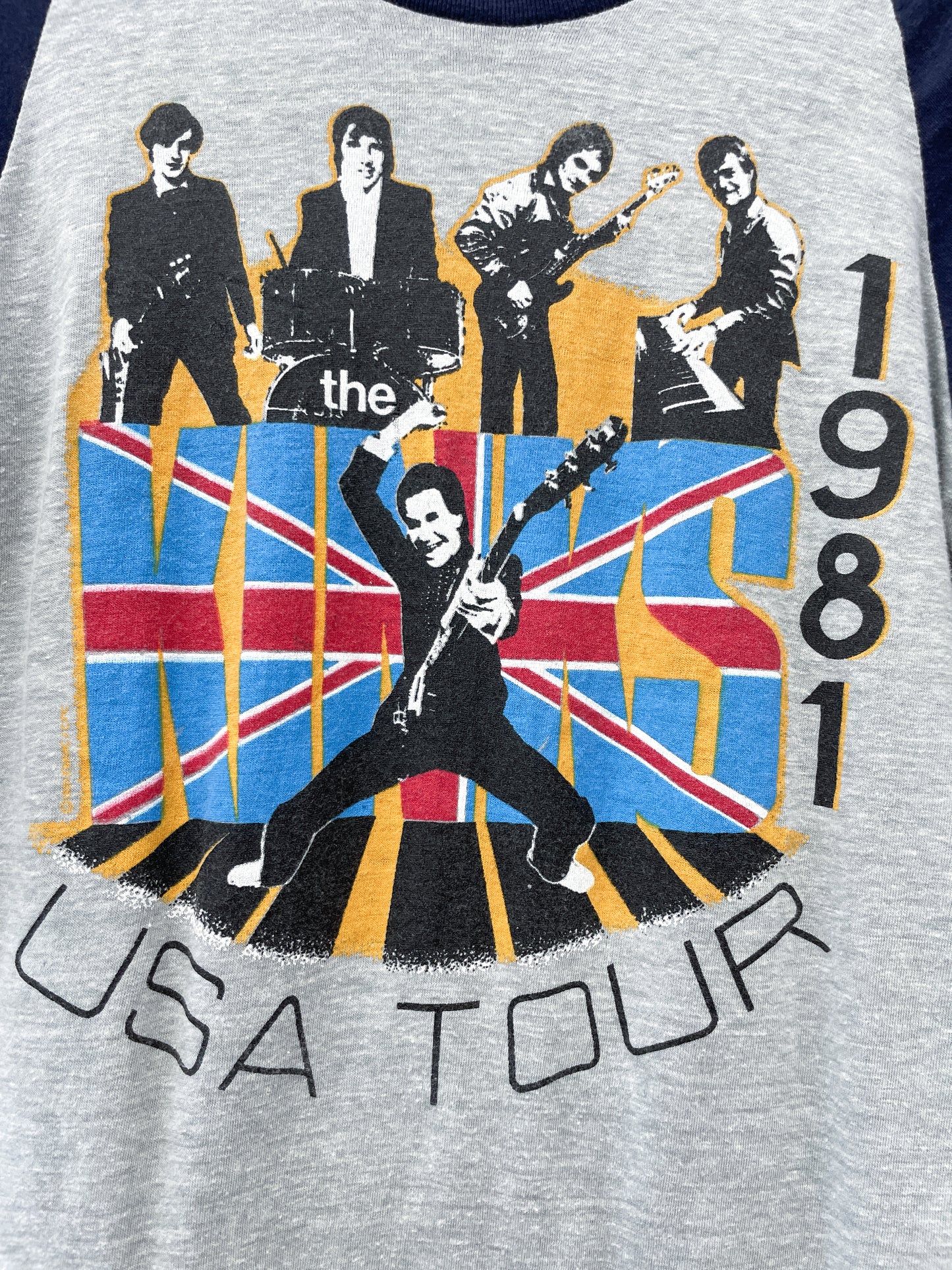 1981 Vintage The Kinks USA Tour "Give The People What They Want" Raglan Tee Shirt