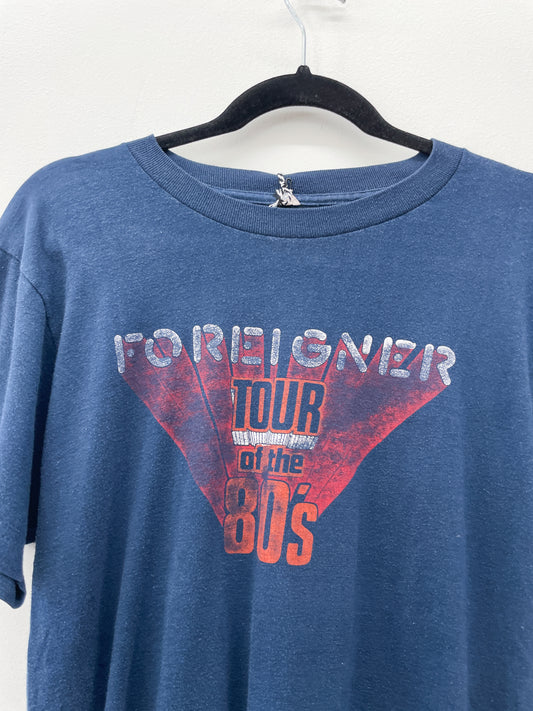 1980s Vintage Foreigner Tour Of The 80s Tee Shirt